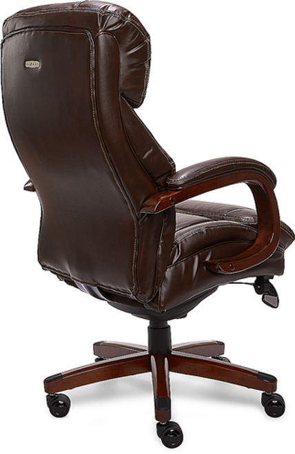 La-Z-Boy - Big & Tall Bonded Leather Executive Chair - Biscuit Brown