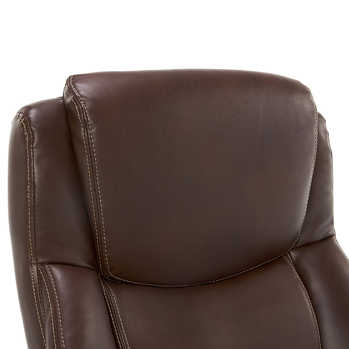 La-Z-Boy - Delano Big & Tall Bonded Leather Executive Chair - Chestnut Brown