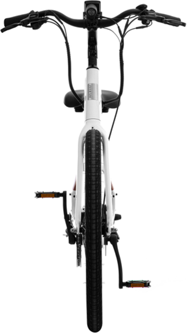 Aventon - Pace 500.3 Step-Through Ebike w/ up to 60 mile Max Operating Range and 28 MPH Max Speed - Large - Ghost White