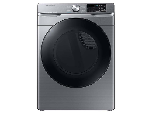 Samsung - 7.5 cu. ft. Smart Electric Dryer with Steam Sanitize+ - Platinum