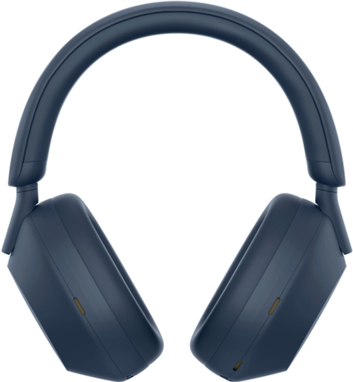 Sony - WH-1000XM5 Wireless Noise-Canceling Over-the-Ear Headphones - Blue