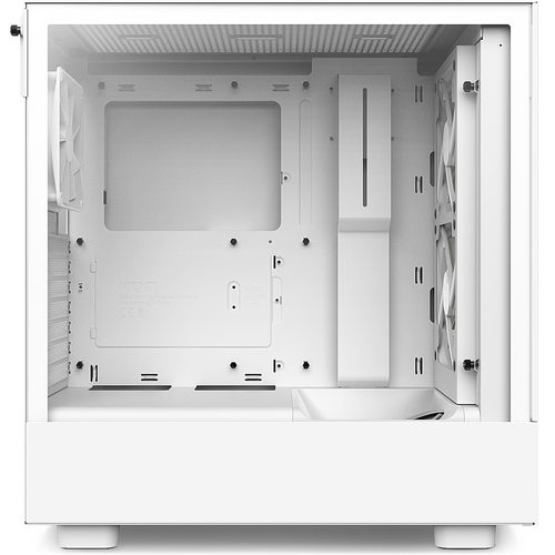 NZXT - H5 Flow RGB ATX Mid-Tower Case with RGB Fans - White