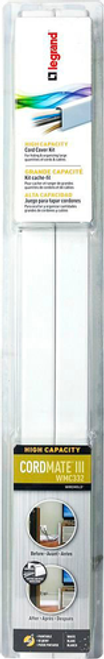 Sanus - On-Wall High Capacity Cord Cover Kit - White