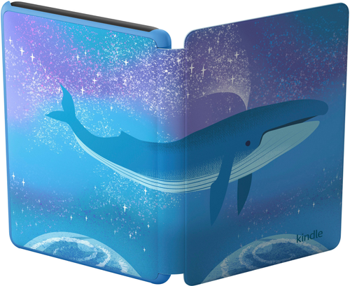Amazon - Kindle Kids E-Reader (2022 release) 6" display with cover - 16GB - 2022 - 2023 - Space Whale