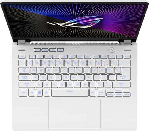 ASUS - ROG 14” QHD 165Hz Gaming Laptop – AMD Ryzen 7 – 16GB DDR5 Memory – NVIDIA RTX 4050 6G GDDR6 – 512GB PCIe 4.0 SSD - Moonlight White