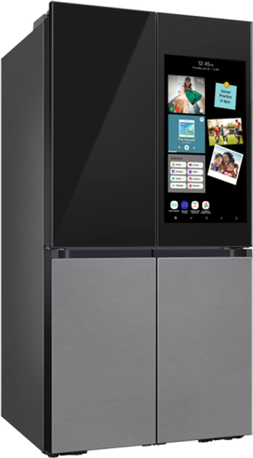 Samsung - 29 cu. ft. Bespoke 4-Door Flex™ Refrigerator with Family Hub™+ - Charcoal Glass Top