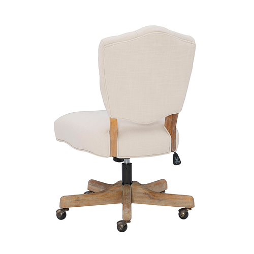 Linon Home Décor - Kaynorth Office Chair, White - Natural