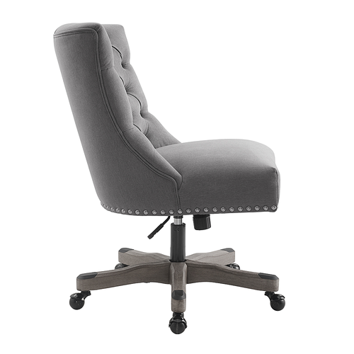 Linon Home Décor - Ellas Office Chair, Gray - Slate Gray