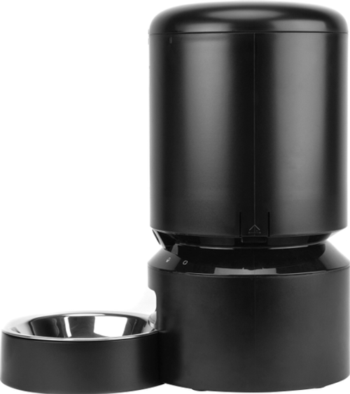 PetLibro - Granary WiFi Stanless Steel 5L Automatic Dog and Cat Feeder with Camera Monitoring - Black