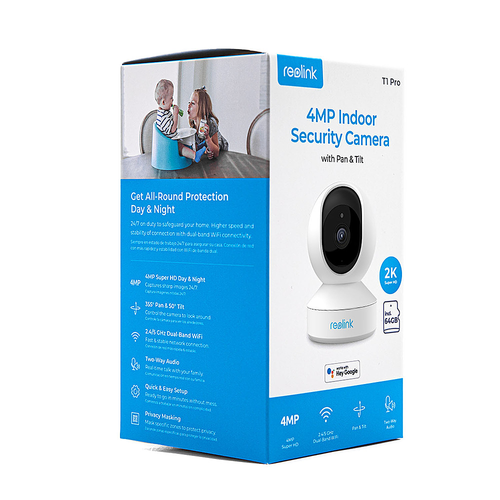 Reolink - Smart 5MP  PTZ WiFi Camera with Motion Spotlights - White