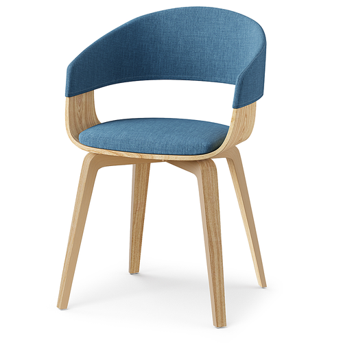 Simpli Home - Lowell Bentwood Dining Chair - Blue