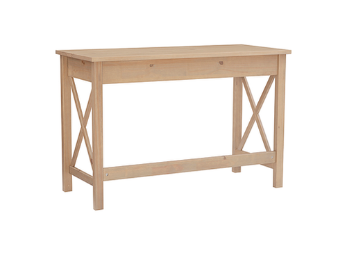 Linon Home Décor - Delevan Solid Wood Laptop Desk With Drawer - Driftwood