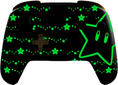 PDP - REMATCH GLOW Wireless Controller: Super Star For Nintendo Switch, Nintendo Switch - OLED Model - Super Star