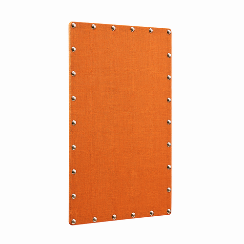 Linon Home Décor - Reis 24" x 36" Burlap Nailhead Bullentin Board - Orange
