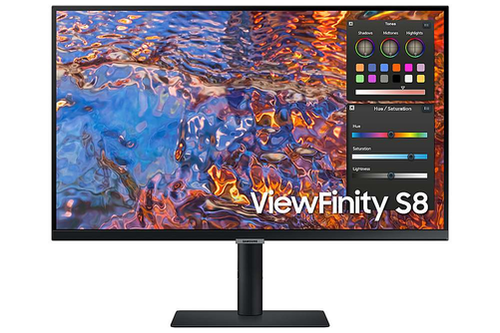 Samsung - 32" ViewFinity S80PB 4K UHD IPS LED DCI-P3 with HDR 400 Matte Display Monitor (USB-C, DisplayPort, HDMI, LAN, USB 3.0)