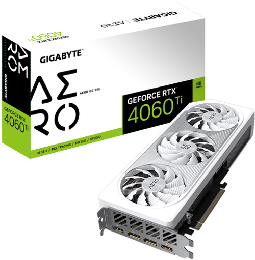 GIGABYTE - NVIDIA GeForce RTX 4060 Ti AERO OC 16GB GDDR6 PCI Express 4.0 Graphics card - White