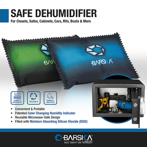Barska - Dehumidifier (2-Pack) for Home Closets, Safes and Cars