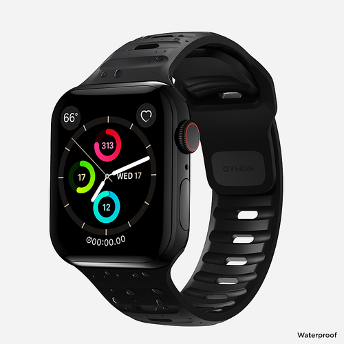 Nomad - Sport Band for Apple Watch&#174 42, 44, 45mm (Series 1-8) and Apple Watch Ultra® - Black