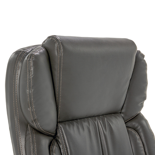 Serta - Garret Bonded Leather Executive Office Chair with Premium Cushioning - Gray