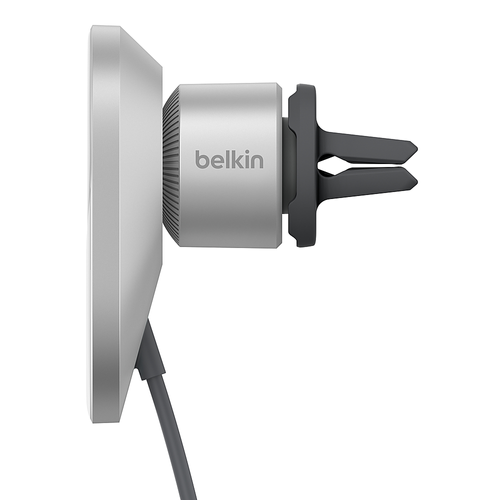 Belkin - Wireless Car Charger with Official MagSafe Charging 15W - Gray
