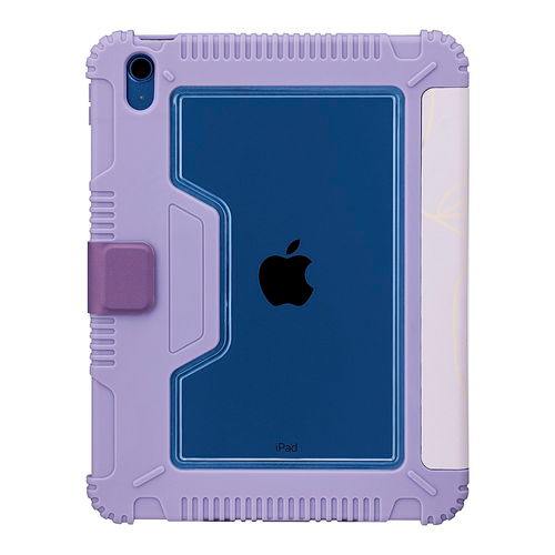 Insignia™ - Folio Case for Apple iPad 10.9" (10th generation) - Purple Abstract