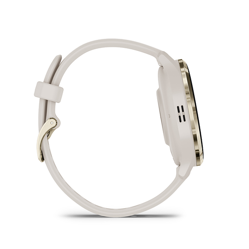Garmin - Venu 3S GPS Smartwatch 41 mm Fiber-reinforced polymer - Stainless Steel and Ivory