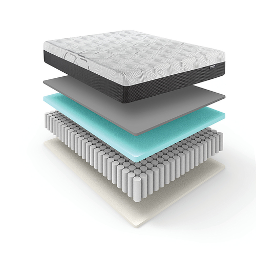 Beautyrest 12" Medium Hybrid Micro Diamond Memory Foam Mattress in a Box - White