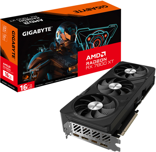 GIGABYTE - Radeon RX 7800XT GAMING OC 16GB GDDR6 PCI Express 4.0 Graphics Card - Black