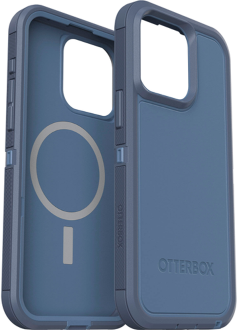 OtterBox - Defender Series Pro XT for MagSafe Hard Shell for Apple iPhone 15 Pro Max - Baby Blue Jeans