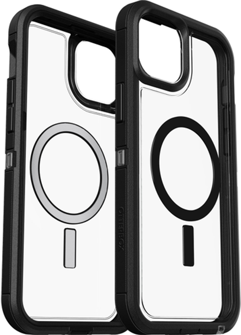 OtterBox - Defender Series Pro XT for MagSafe Hard Shell for Apple iPhone 15 Plus and Apple iPhone 14 Plus - Dark Side