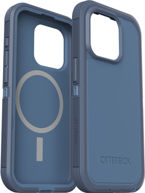 OtterBox - Defender Series Pro XT for MagSafe Hard Shell for Apple iPhone 15 Pro - Baby Blue Jeans