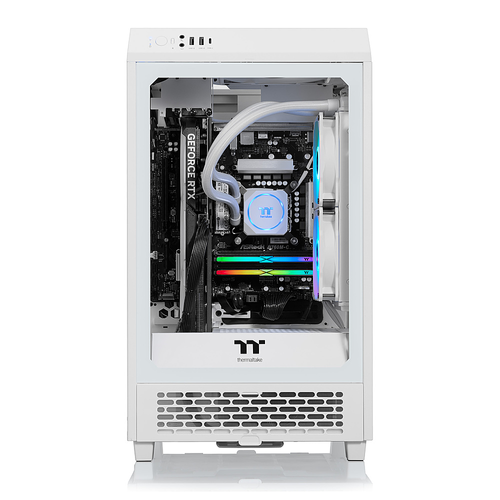 Thermaltake - LCGS Reactor i460T Gaming Desktop-Intel Core i7-13700F-32GB RGB memory-NVIDIA GeForce RTX 4060 Ti-1TB NVMe M.2 - White