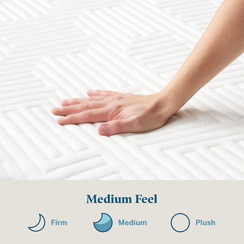 Lucid Comfort Collection - 10-inch Memory Foam Hybrid Mattress - Twin - White