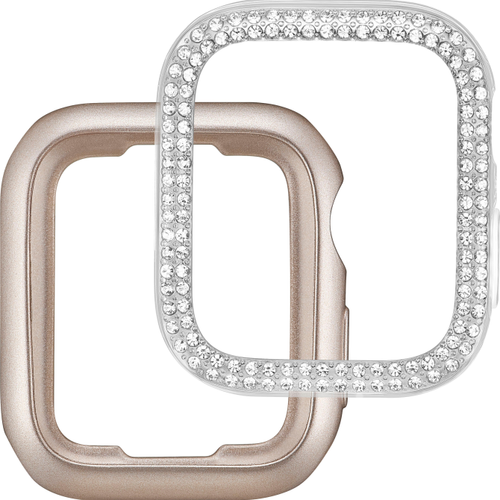 Insignia™ - Bumper Cases for Apple Watch 41mm (2-Pack) - Bling/Champagne