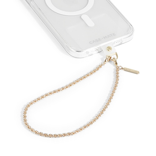 Case-Mate - Wristlet Eternity Chain for Most Cell Phones - Gold