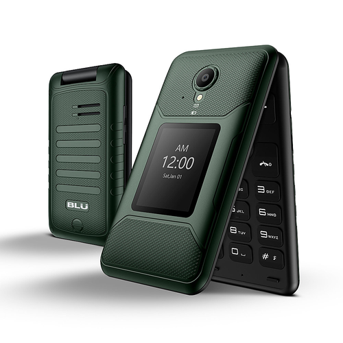 BLU - Tank Flip 4G LTE (Unlocked) - Green