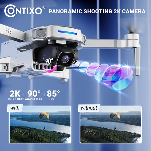 Contixo F28 Pro GPS 4K Camera Drone - Silver