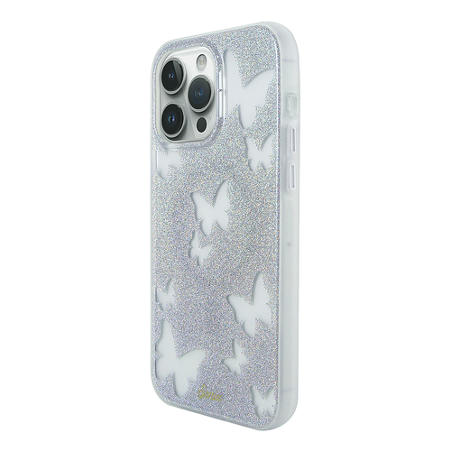 Sonix Magsafe case for Apple iPhone 15 Pro Max - Glitter Mariposa Silver - Glitter Mariposa Silver