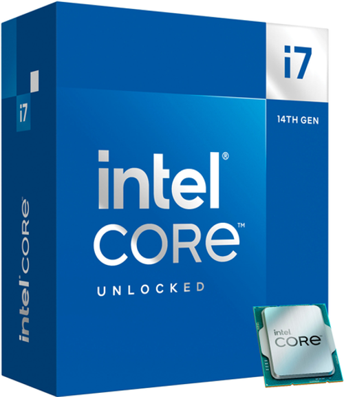 Intel - Core i7-14700K 14th Gen 20-Core 28-Thread - 4.3GHz (5.6GHz Turbo) Socket LGA 1700 Unlocked Desktop Processor - Multi