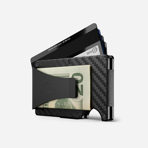 The Ridge Wallet - 3K Money Clip - Carbon Fiber