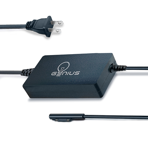 Genius Products - 65W Surface Pro Laptop Charger - Black