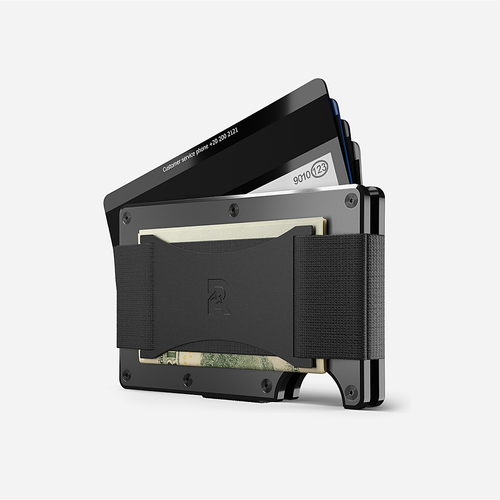 The Ridge Wallet - Aluminum: Cash Strap - Gunmetal