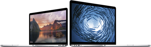 Apple - Geek Squad Certified Refurbished MacBook Pro with Retina display - 13.3" Display - 8GB Memory - 128GB Flash Storage - Silver