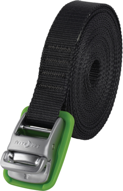 Nite Ize - CamJam Tie Down Strap 18 ft. - 2 Pack - Charcoal/Lime
