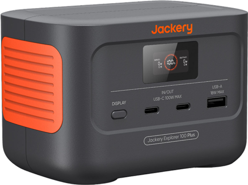 Jackery - Explorer 100 Plus Portable Power Station - Black