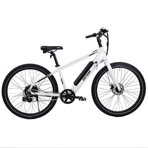 GOTRAX CTI Step Over Electric Bike w/ 40.5mi Max Operating Range and 20mph Max Speed - WHITE