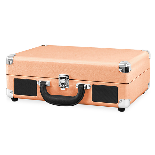 Victrola - Journey Bluetooth Suitcase Record Player with 3-speed Turntable - Peach