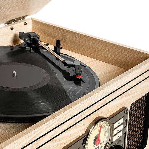 Victrola - Quincy Wood Bluetooth Record Player - Natural