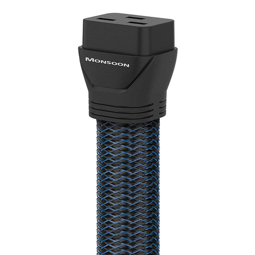 AudioQuest - 1.0M Monsoon US IEC19 Power Cable - Dark Blue/Black