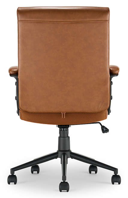 Click365 - Transform 3.0 Extra Comfort Ergonomic Mid-Back Desk Chair - Cognac